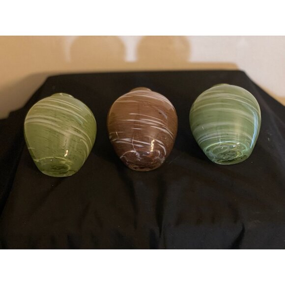 RARE Trio! Vintage Mid-Century Modern Art Glass Vases | Swirl Filigrana | MCM Ol - Picture 7 of 14